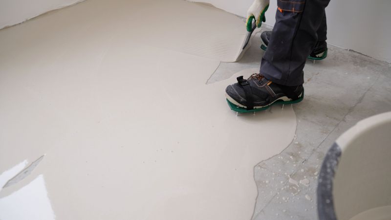Concrete Leveling Professional at Work